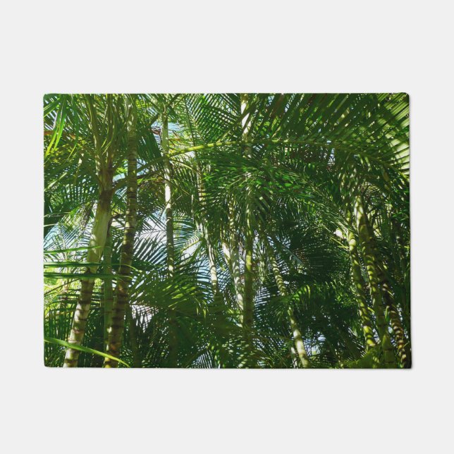 Forest of Palm Trees Tropical Nature Doormat (Front)