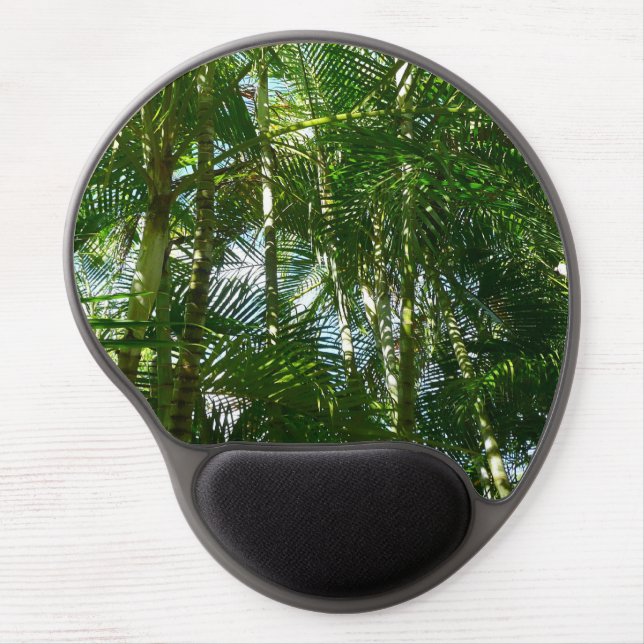 Forest of Palm Trees Tropical Nature Gel Mouse Pad (Front)
