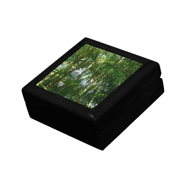 Forest of Palm Trees Tropical Nature Jewelry Box (Side)