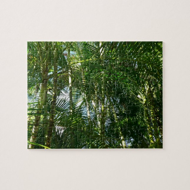 Forest of Palm Trees Tropical Nature Jigsaw Puzzle (Horizontal)