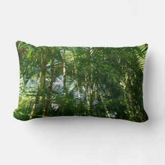Forest of Palm Trees Tropical Nature Lumbar Pillow