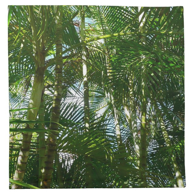 Forest of Palm Trees Tropical Nature Napkin (Front)