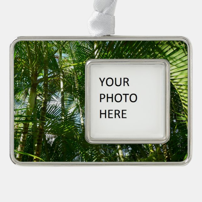 Forest of Palm Trees Tropical Nature Ornament (Front)