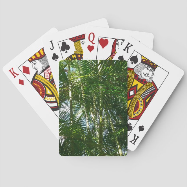Forest of Palm Trees Tropical Nature Poker Cards (Back)