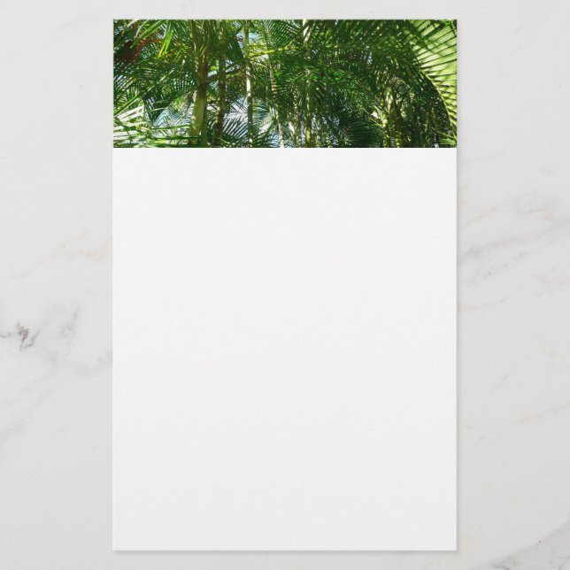 Forest of Palm Trees Tropical Nature Stationery (Front)