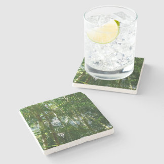 Forest of Palm Trees Tropical Nature Stone Coaster