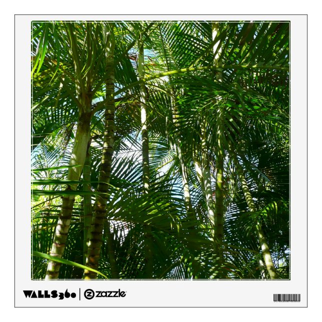 Forest of Palm Trees Tropical Nature Wall Sticker (Front)