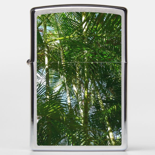 Forest of Palm Trees Tropical Nature Zippo Lighter (Front)