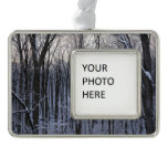 Forest of Snowy Trees Christmas Ornament