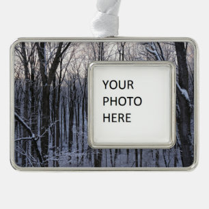 Forest of Snowy Trees Christmas Ornament