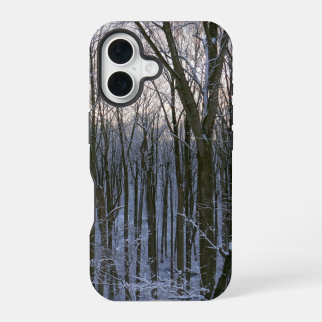 Forest of Snowy Trees Iphone Case (Back)