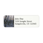 Forest of Snowy Trees Label