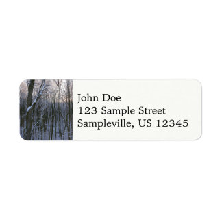 Forest of Snowy Trees Label