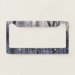 Forest of Snowy Trees License Plate Frame