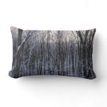 Forest of Snowy Trees Lumbar Pillow