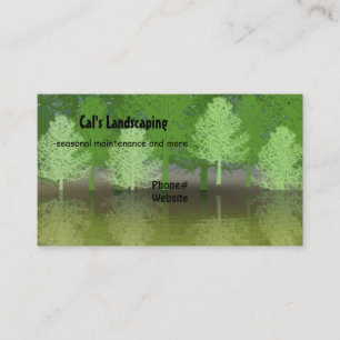 Forest of Trees Landscaping Design Business Card