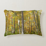 Forest of Yellow Leaves Autumn Landscape Accent Pillow