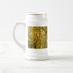 Forest of Yellow Leaves Autumn Landscape Beer Stein