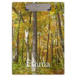 Forest of Yellow Leaves Autumn Landscape Clipboard