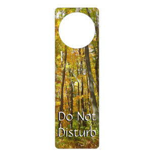 Forest of Yellow Leaves Autumn Landscape Door Hanger