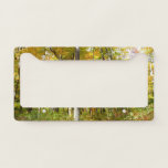 Forest of Yellow Leaves Autumn Landscape License Plate Frame