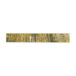 Forest of Yellow Leaves Autumn Landscape Wrap Around Label