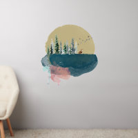 Forest on the moon! Wall Decal