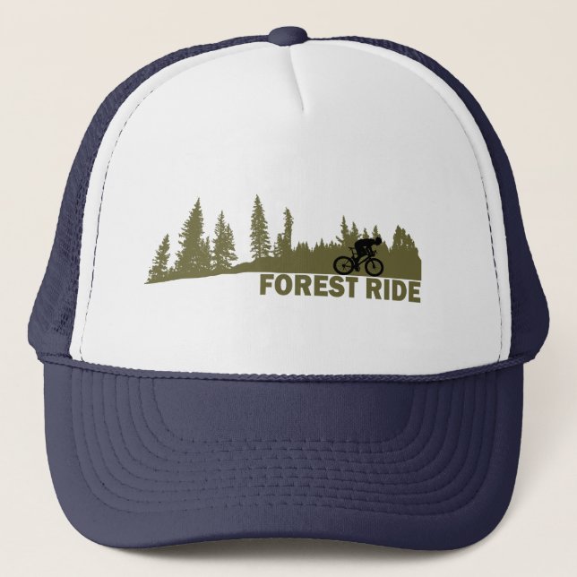 Forest outdoors ride trucker hat (Front)