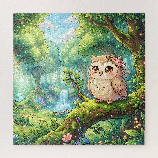 Forest Owl Jigsaw Puzzle (Vertical)