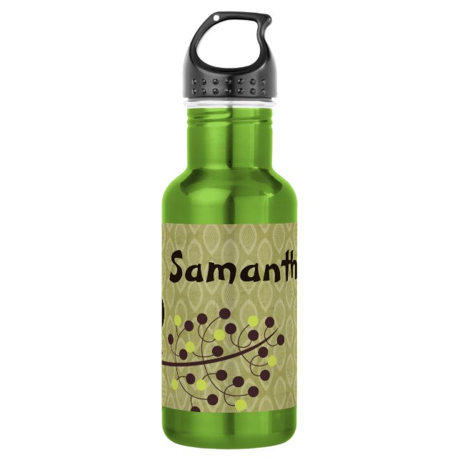 Forest Owl Woodland Hoot 32. oz. Water Bottle (Front)