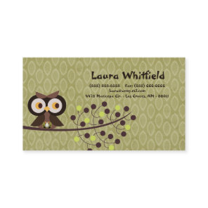 Forest Owl Woodland Hoot Night Business Card