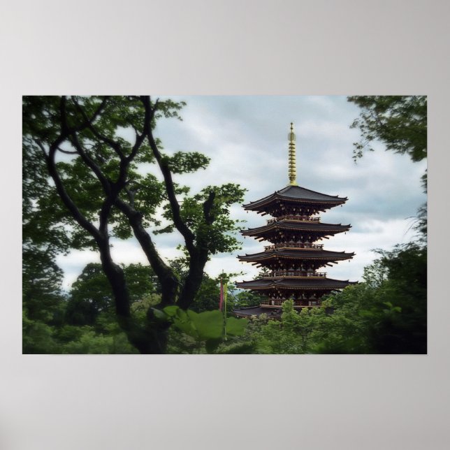 Forest Pagoda - Japan Poster (Front)