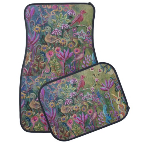 forest painting car floor mat
