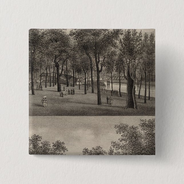 ForeSt. Park, Ottawa, Kansas Pinback Button (Front)