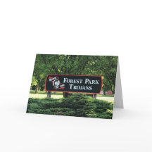 Forest Park School Blank Greeting Card
