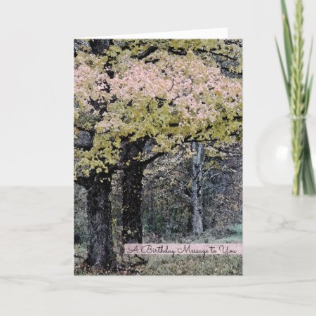 Forest Pastel Birthday Card