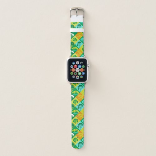 Forest patchwork apple watch band