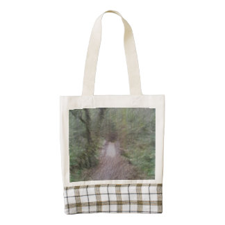 Forest Path art Zazzle HEART Tote Bag