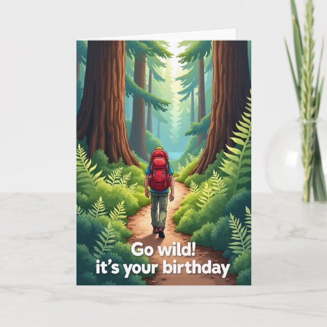 Forest Path Birthday Card (Front)