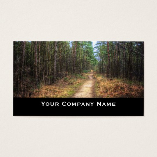 Forest Path HDR Business Cards