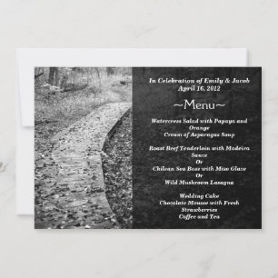 Forest Path Menu Cards
