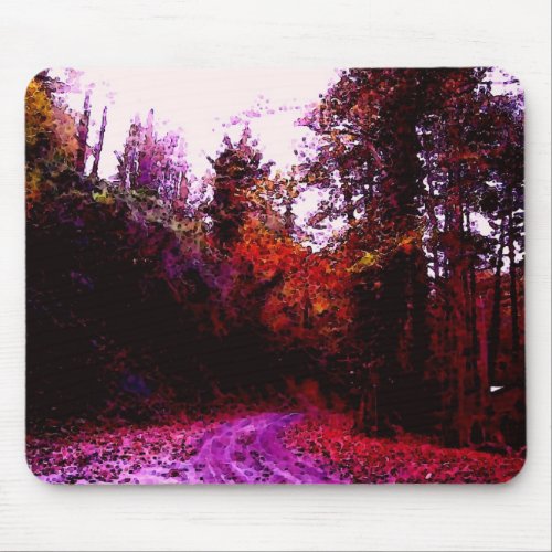 Forest Path Mouse Pad