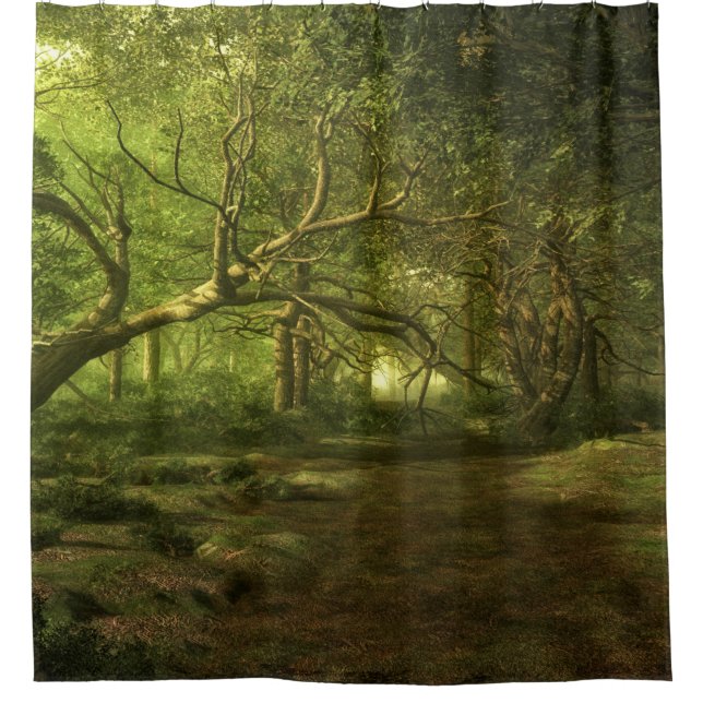 Forest Path Shower Curtain (Front)