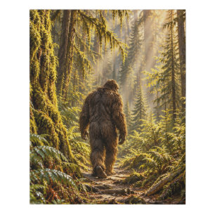 Forest Paths Bigfoot Faux Wrapped Canvas