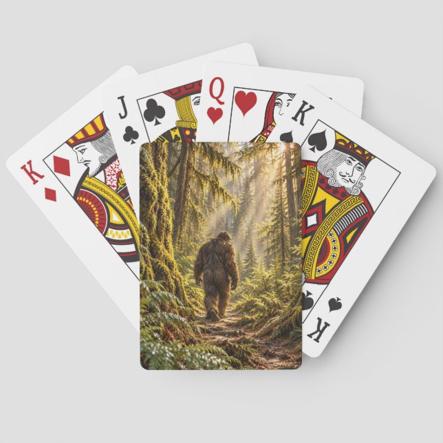 Forest Paths Bigfoot Playing Cards (Back)