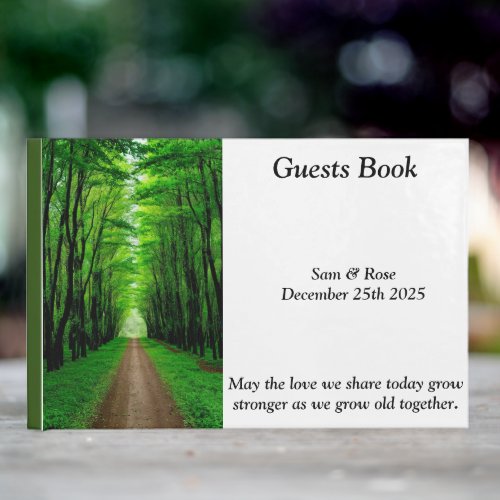 Forest Pathway Guest Book