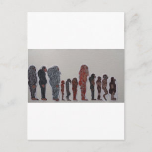 Forest people creation line up postcard
