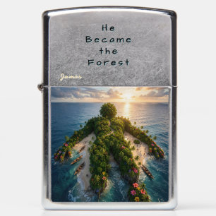 Forest Personalized (w/ Name or Initial) Zippo Lighter