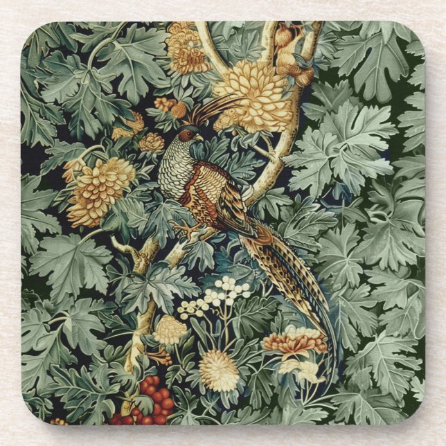 Forest Pheasant Beverage Coaster (Front)