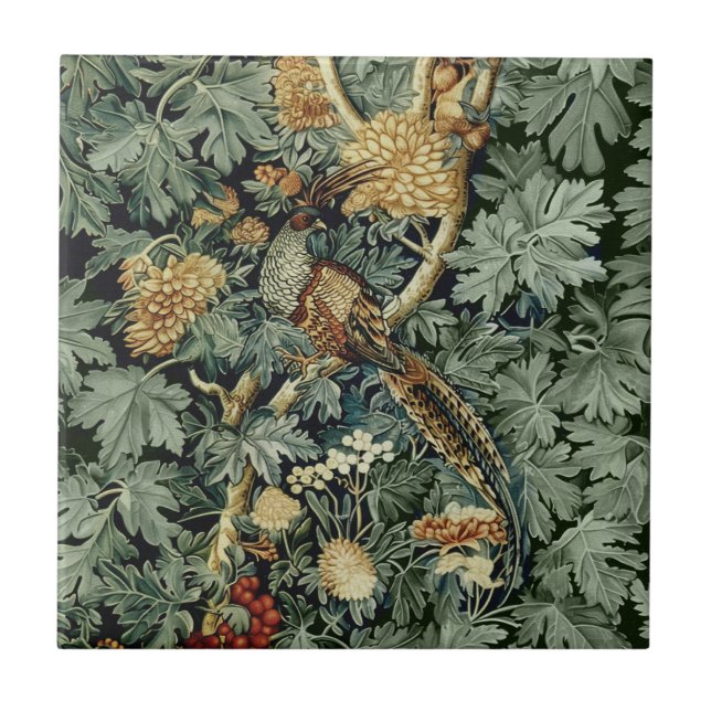 Forest Pheasant Ceramic Tile (Front)
